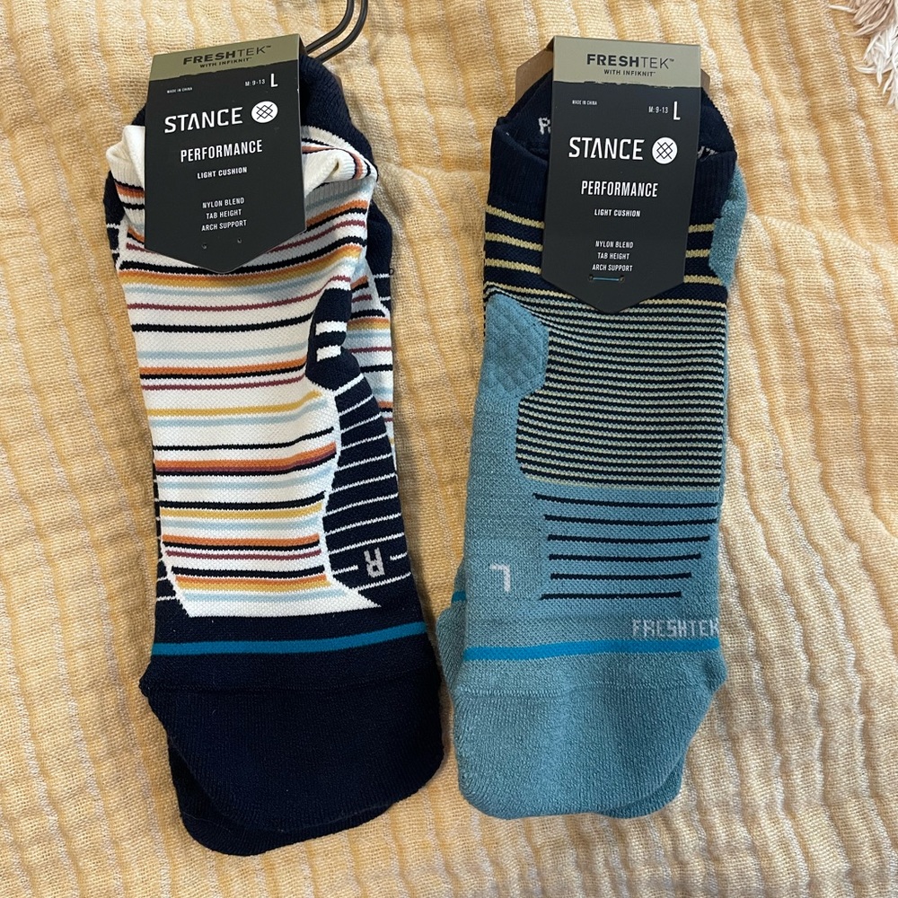 Two Pack NWT Stance Performance Light Cushion Socks